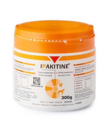Vetoquinol Ipakitine |300 g |Supplementary feed for cats and dogs |To support the kidneys |With renal failure |Powder for interference in the feed