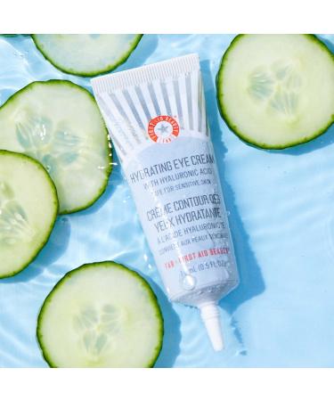 First Aid Beauty Hydrating Eye Cream with Hyaluronic Acid - Puffiness Reduction & Fine Line Smoothing - 0.5 oz - Buy Online on GoSupps.com