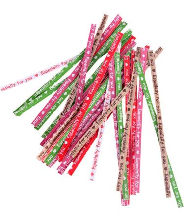Milisten 3000 Pcs Ties for Cone Bags Packaging Ties Celophane Bags Ties for Food Bags Wall Lamination Candy Bags Ties Colored Cellophane Bags Gift Tie Ribbon Sealing Tape Bread Rosyx3pcs 9X0.4cmx3pcs - Buy Online on GoSupps.com