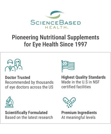 ScienceBased Health MacularProtect AREDS 2 Formula Eye Health Vitamin & Mineral Supplement with Lutein Zeaxanthin & B Vitamins for Macular & Vision Support 60 Capsules 60 Count (Pack of 1) - Buy Online on GoSupps.com