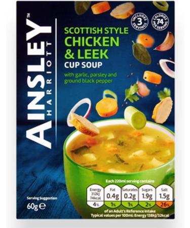Instant Cup Soup Bundle with Chicken & Leek x2 Mushrooms x2 and Broccoli & Stilton x2 (Pack of 6 - Total of 18 Sachets) - Buy Online on GoSupps.com