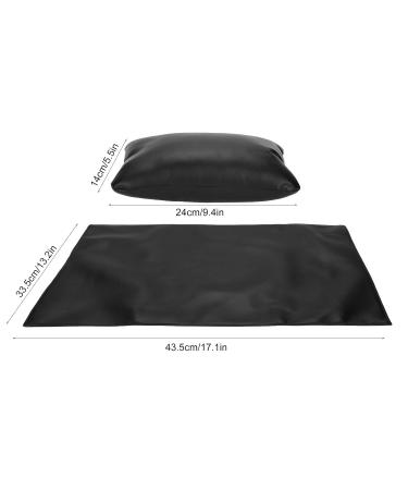 Buy Hand Pillow & Manicure Handrail Pillow - Soft PU Leather Nail Care Pad for Beauty Salon - Waterproof Arm Holder (Black) - Buy Online on GoSupps.com