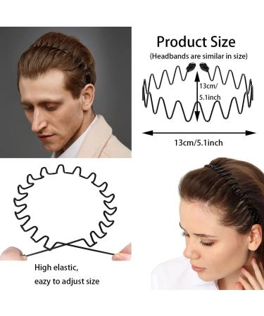 BOYIVI Metal Headband Set - 15 Pieces, Adjustable Unisex Hair Bands for Home, Outdoor, Sports & Yoga - Buy Online on GoSupps.com