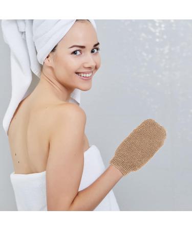 Beaupretty 2PC Jute Exfoliating Bath Mitts - Natural Body Peeling Gloves for Spa & Deep Cleaning - Buy Online on GoSupps.com