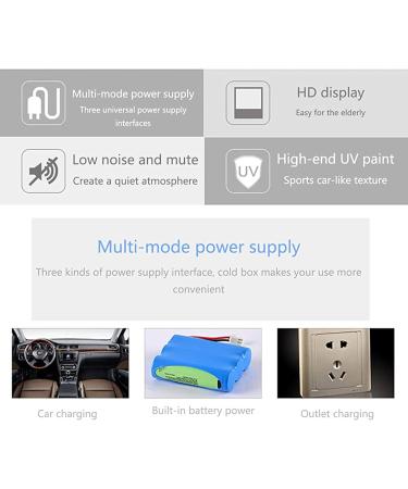 Portable Insulin Cooler Fridge Insulin Cooler Mini Fridge Portable Insulin Refrigerated Box Rechargeable 2-8 Adjustable-A - Buy Online on GoSupps.com