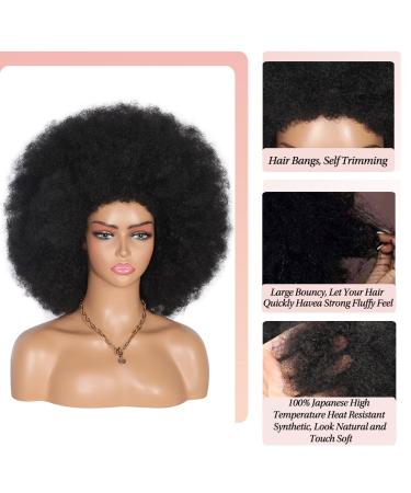 Kalyss 16 Women's Short Afro Kinky Curly Hair Wig - Premium Synthetic, Natural Look - 150% Density - Buy Online on GoSupps.com