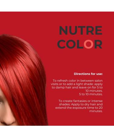 Nirvel NUTRE COLOR Garnet red 200 mL professional mask - temporary coloring - nutrition and brightness - Buy Online on GoSupps.com