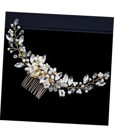 Housoutil Rhinestone Hair Comb Wedding Hair Comb Bridal Hair Comb Clip Flower Girl Hair Comb Wedding Hair Barrette Bridal Hair Accessories Combs Tiara Bride Hair up Rhinestones - Buy Online on GoSupps.com