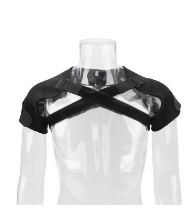 Shoulder Stability Brace - Adjustable Back Posture Support & Sweat-Wicking Dual Shoulder Brace for Injury Prevention | S Size - Buy Online on GoSupps.com