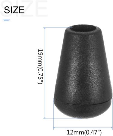 METALLIXITY 100pcs Plastic Bell End Stoppers - Black Cord Rope Fastener for Backpacks & Drawstrings - Buy Online on GoSupps.com