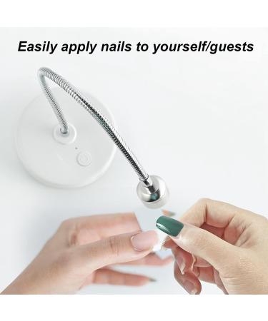 LAJS UV LED Nail Lamp 3W | Rotatable Gooseneck Gel Nail Light | 60S Timing | Salon & Home Gel Curing Lamp - Buy Online on GoSupps.com