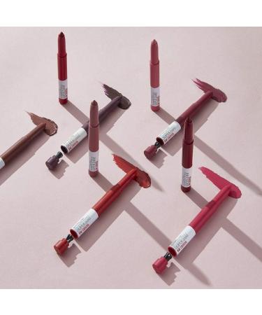 Maybelline Superstay Matte Ink Crayon Dark Red Lipstick 2g - Own Your Empire - Buy Online on GoSupps.com