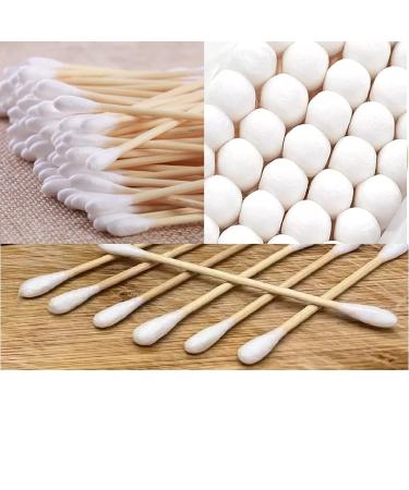 300/600 Organic Premium Bamboo Cotton Buds 100% Organic Cotton. This is a Zero Waste Biodegradable Plastic-Free Eco Friendly Vegan Product (200 Eco Buds)