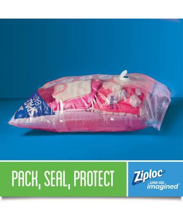 Ziploc Space Bag Clothes Vacuum Sealer Storage Bags - Jumbo Size (2 Pack) for Home Organization - Buy Online on GoSupps.com