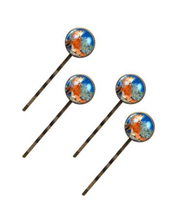 Handmade Fox Hair Accessories Barrette Clip Set - 4PCS for Women and Girls - Buy Online on GoSupps.com