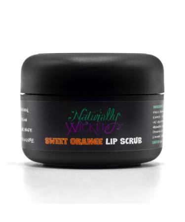 Naturally Wicked Sweet Orange Lip Scrub | Natural & Vegan Sugar Exfoliant For Lips | 15ml