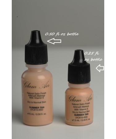 Glam Air Airbrush Water-based 0.50 Fl. Oz. Bottles of Foundation in 5 Assorted Tan Matte Shades (For Normal to Oily Tan/dark Olive Skin) - Buy Online on GoSupps.com