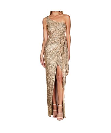 Hanxiulin evening dress V neckline party dress christmas festival dress sexy dresses women tight clothes sequin dresses for women khaki l
