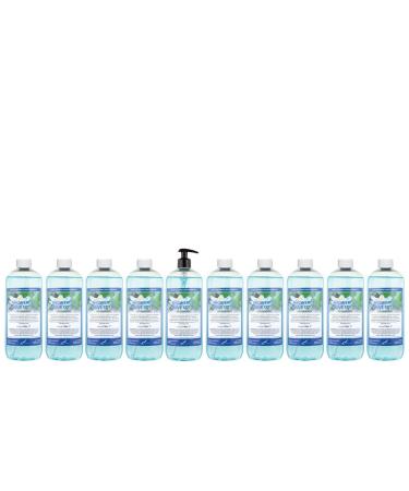 Claudius Showergel Blue Lotus 10 x 1 liter with 1 pump transparent