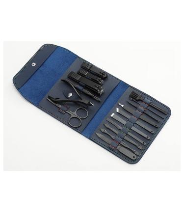 Nail Clipper Kit Men's Special Carbon Steel Nail Clipper Set Black Ear Spoon Tool Home Pedicure Nail Clipper Beauty Manicure Nail Tool Set Nail Clippers Set(A)