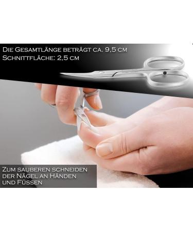 Premium Solingen Nail Scissors - German Stainless Steel Manicure & Pedicure Tools for Sharp Precision - Buy Online on GoSupps.com