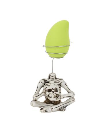 CAIRIAC Makeup Blenders Sponges Holder Beauty Blender Sponge Drying Stand Unique Skeleton Holder Egg Powder Puff Make Up Display Stand Skull Holder Decor