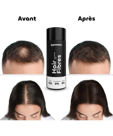 Prowess Dark Brown Hair Fiber - 27g - Natural & Vegan - Texturizes & Densifies - Hair Densifying Powder for Men & Women - Cotton Hair Fiber - Formaldehyde and Sulfate Free - Buy Online on GoSupps.com