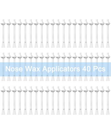 Oakeer 40 Pcs Nose Wax Sticks - Hair Removal Applicators for Nostril & Ear - 40 Count - Buy Online on GoSupps.com