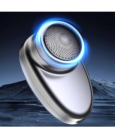 Portable Rechargeable Dual Head Electric Groomer - Waterproof Handheld Beard Cutter | Compact & Durable ABS Design (Silver - Buy Online on GoSupps.com