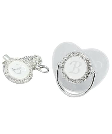 Silicone Baby Pacifier for Toddlers 6-18 Months | Letter B - Safe & Comfortable Soothing Solution - Buy Online on GoSupps.com