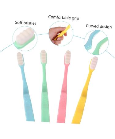 Tovinanna 4-Piece Wangan Hair Toothbrush Set | Extra Soft Bristle Bamboo Coal Toothbrushes for Kids | Travel & Oral Hygiene Essentials - Buy Online on GoSupps.com