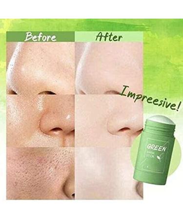  None Brand Green Tea Purifying Clay Stick Mask Face Moisturizes Oil Control Anti-Acne Solid Mask Deep Clean Pore Improves Skin for All Skin Types Men Women - Buy Online on GoSupps.com