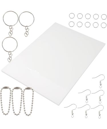 Lurrose Paper 5 Sets Key Fob Consumables Supplies Kits Metal Crafting Keychains Accessories Suite Key Chain Blank - Buy Online on GoSupps.com