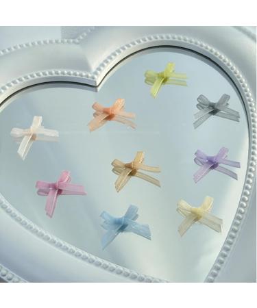 10Pcs Bow Art Decorations Colorful Ribbon Bowknot Accessories Bows For Acrylic Art 02a - Buy Online on GoSupps.com