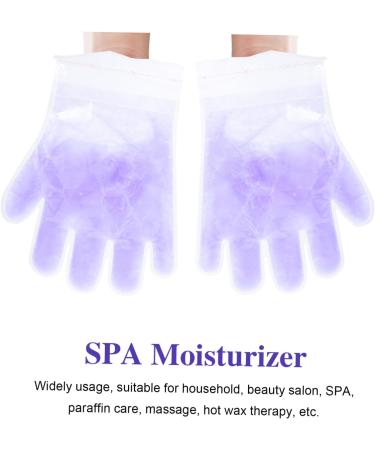 FRCOLOR Socks Pair Lavender Hand Set spa socks gel socks paraffin bath mitts Beauty Hand Cover paraffin bath for feet dry hands gloves purple portable Nursing supplies Paraffin Gloves - Buy Online on GoSupps.com