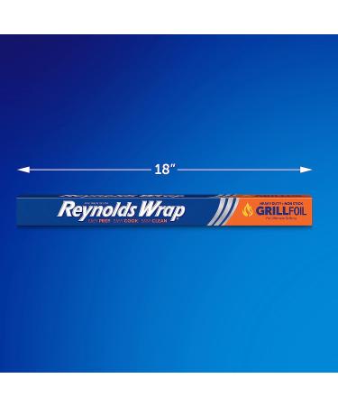 Reynolds Wrap Grill Foil - 37.5 Sq Ft | Durable & Versatile Aluminum Foil for Grilling - Buy Online on GoSupps.com