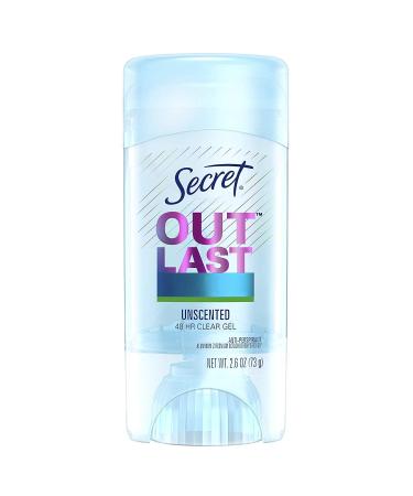 Secret Outlast Xtend Antiperspirant & Deodorant Clear Gel Unscented 2.7 oz (Pack of 3)