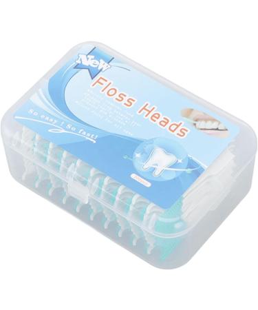Interdental Brushes - 200 Pieces Soft Silicone Portable Dental Floss & Toothpick Brush Case | Mint Green - Buy Online on GoSupps.com
