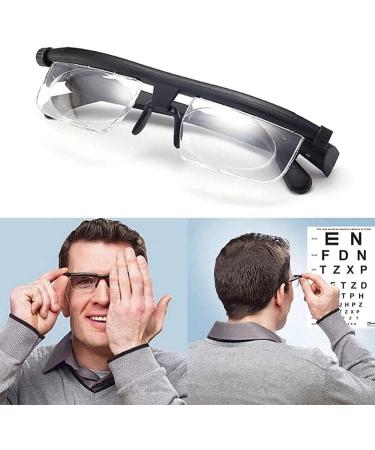 Adjustable Myopia Glasses for Reading | 6D to +3D Diopter Variable Focus | Unisex Dial Glasses for Short-Sighted & Far-Sighted Needs - Buy Online on GoSupps.com