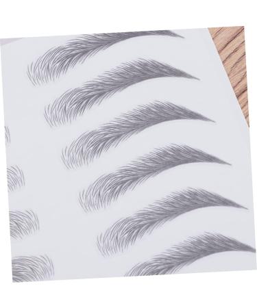 DOITOOL 2pcs 3d Eyebrow Stickers Makeup Eyes Brown Natural Simple Hair- Eyebrow Stencils 6d Make up The Lazy - Buy Online on GoSupps.com