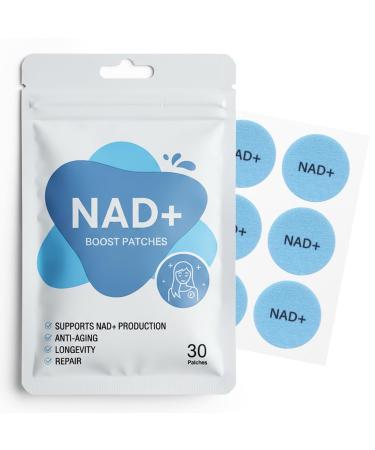 NAD+ Patches | Anti-Aging and Wellness Support | 5X Stronger Formula | NMNH Resveratrol Hyaluronic Acid Coq10 l Premium 8-Hour Time-Release Patch for Enhanced Absorption