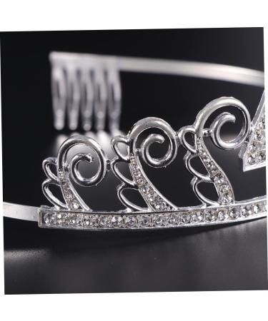 FOMIYES Satin Bonnet 1 Set Crown Hair Comb Woman Hair Piece Crystal Womens Belts - Buy Online on GoSupps.com