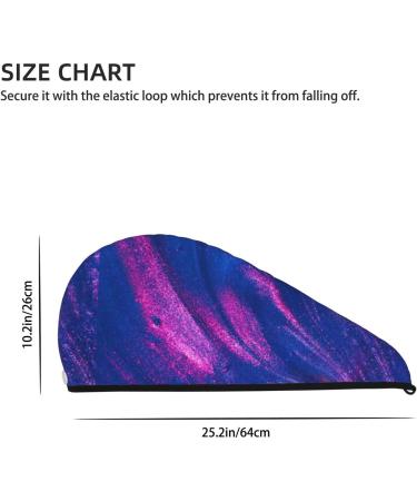 Neon Gradient Blue Hair Towel Wrap - Quick Drying Turban & Head Towel for Effortless Hair Care - Buy Online on GoSupps.com