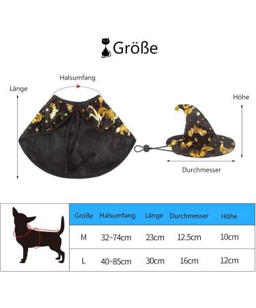 Halloween Pet Costume | Jofony Cloak & Hat Set for Dogs & Cats | Perfect for Small & Medium Pets - Buy Online on GoSupps.com