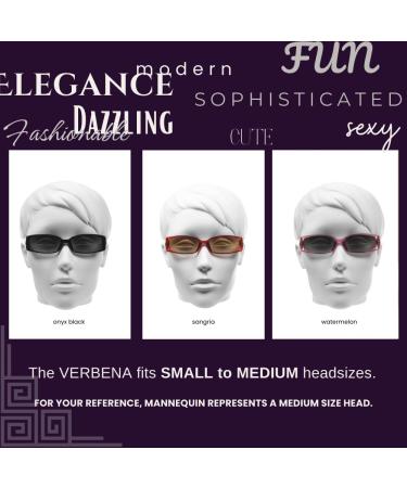 proSPORT Full Lens Reading Sunglasses for Women - Tinted Readers with Gold/Silver Lion Crest Medusa Emblem | NOT BIFOCAL | Sangria with Smoke 1.75X - Buy Internationally - Buy Online on GoSupps.com