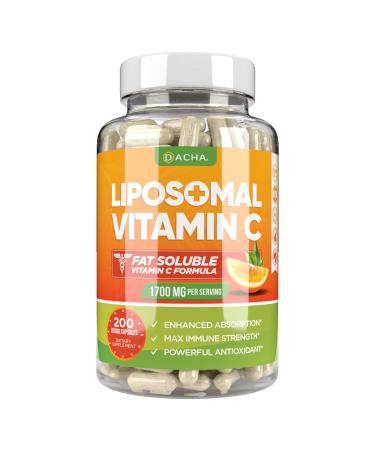 DACHA Nutrition Natural Liposomal Vitamin C - Buffered 1200mg - 60 Capsules