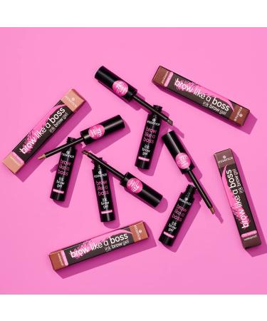 Essence Brow Like A Boss Brow Gel - Waterproof & Smudge Proof Tint - 72-Hour Wear - Vegan & Cruelty Free - Oil, Fragrance, Paraben, Alcohol, & Microplastic Free (02 Brown) - Buy Online on GoSupps.com