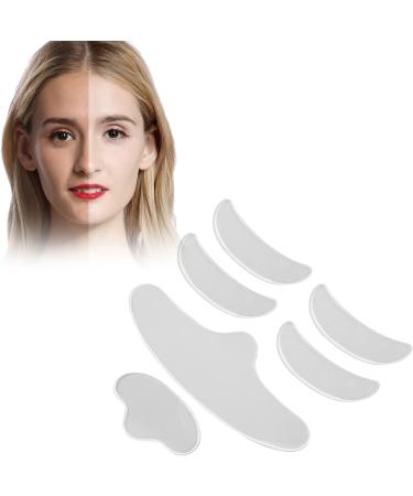 Face Wrinkle Patches 6 Pieces Silicone Facial Pad Set Include Eye Patch Forehead Patch Chin Patch Reusable Anti Aging Pad to Reduce Fine Lines Frown Lines Smile Lines - Buy Online on GoSupps.com