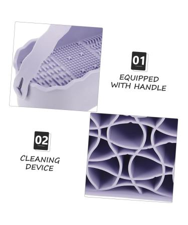 iPetBoom 3-in-1 Makeup Brush Cleaning Box & Dryer | Cosmetic Brush Washing Tool & Pad | Lavender Makeup Holder - Buy Online on GoSupps.com