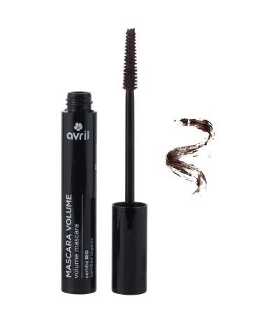 Avril - Volume Mascara - Long Lasting - Organic Beeswax & Organic Cornflower Floral Water - 99% Natural Origin - Ecocert Organic Certified - Made in Italy - 10ml